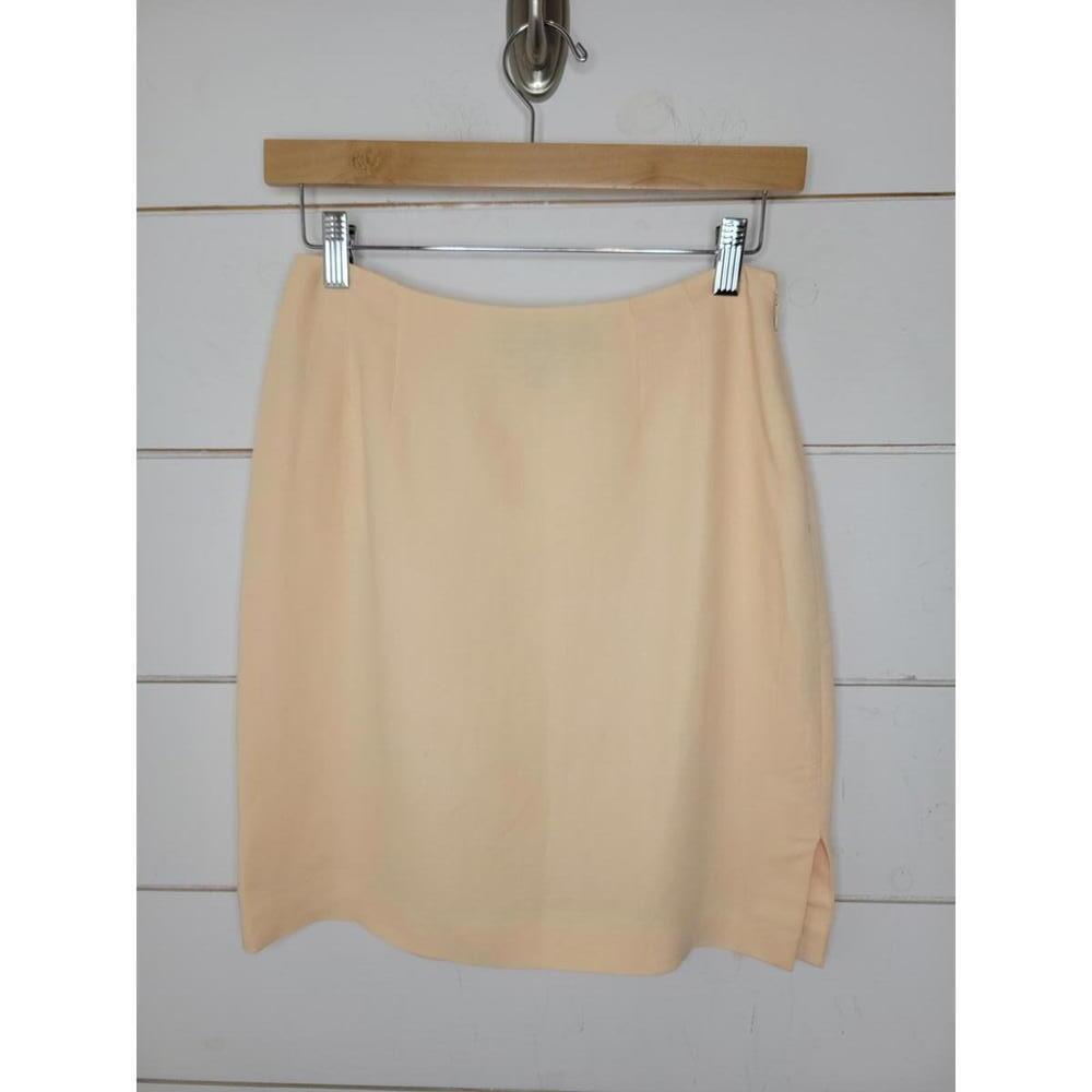 Linda Allard Ellen Tracy size 4 peach pink mini skirt